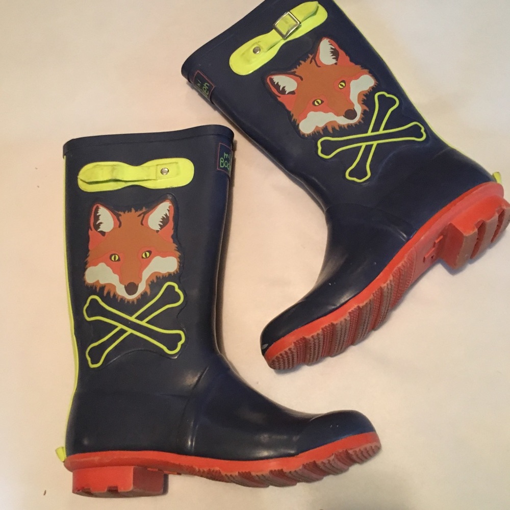 MINI BODEN Fox rain boots